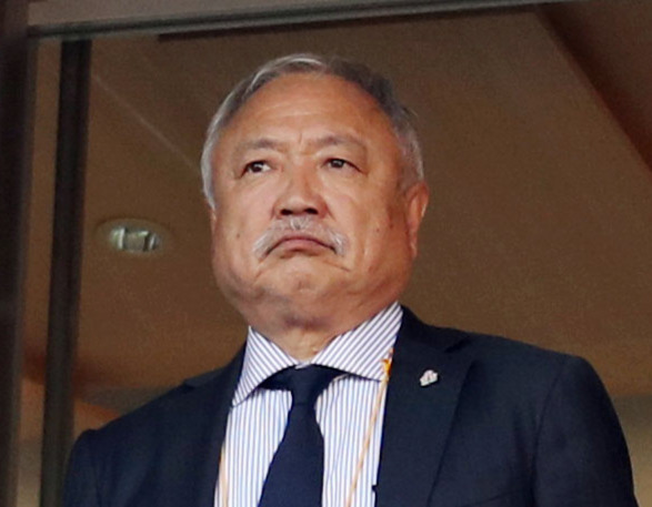 ラグビー協会の森重隆会長