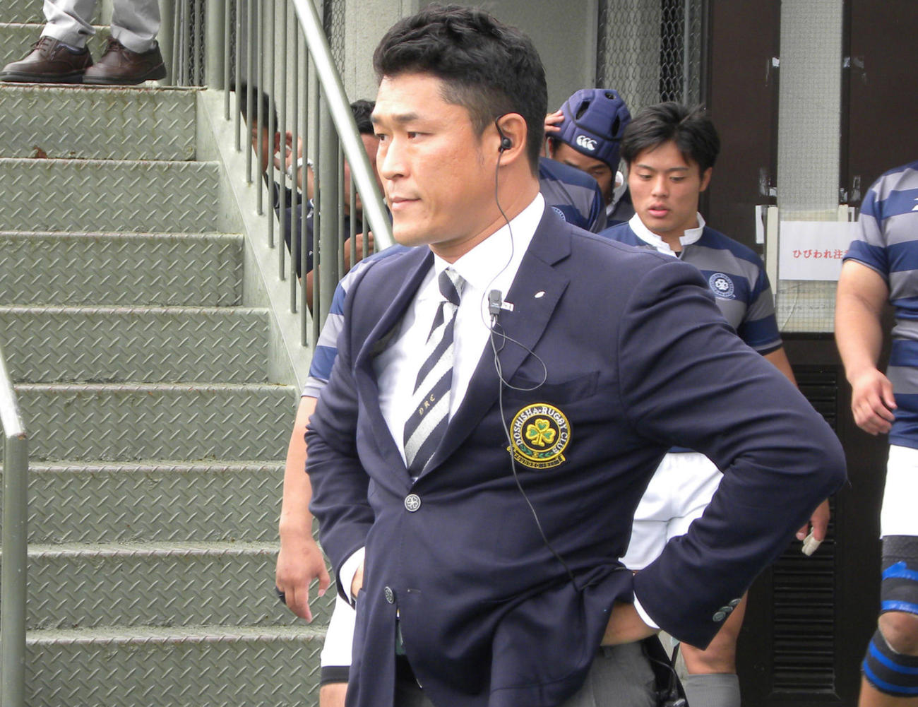退任した萩井監督（2017年10月14日撮影）