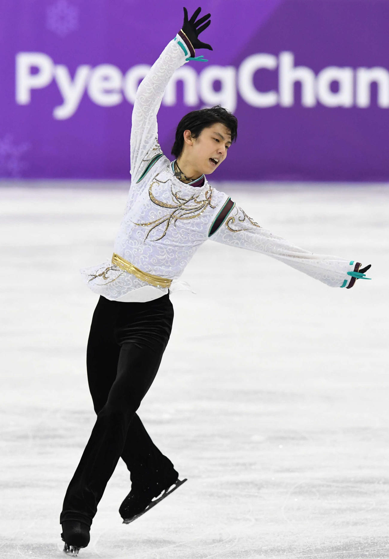 18年2月、平昌五輪の男子フリーで演技する羽生結弦
