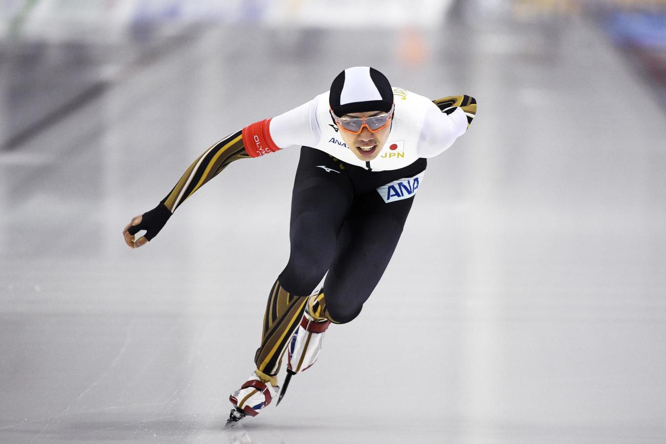 男子1500 メートル で日本新をマークした一戸誠太郎（ISU提供・ゲッティ＝共同）
