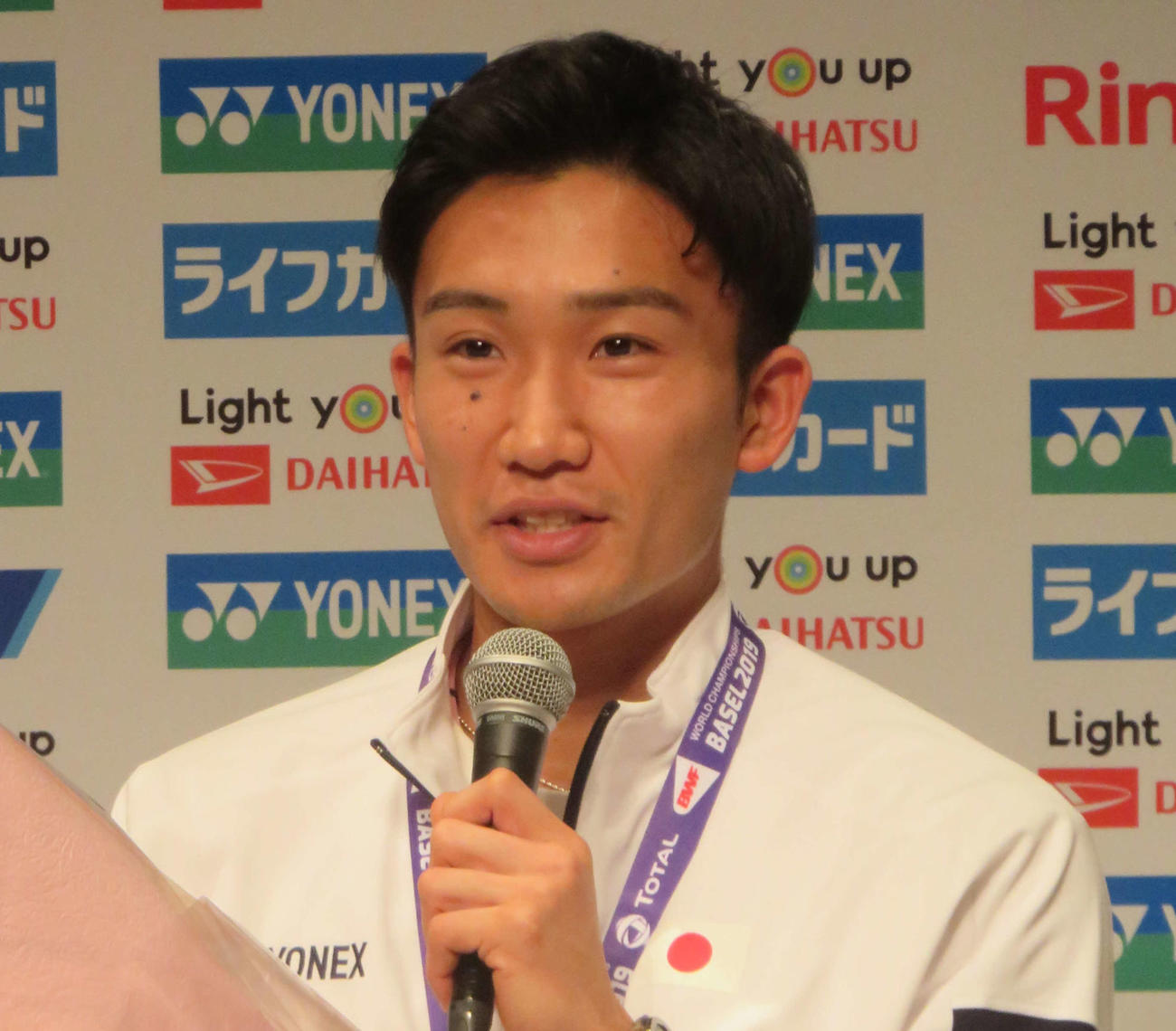 桃田賢斗（19年8月27日撮影）