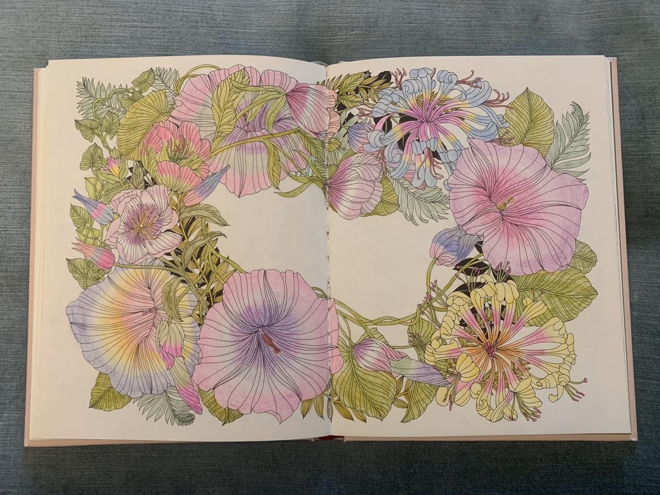 浅田さん作成の「おとなの塗り絵」