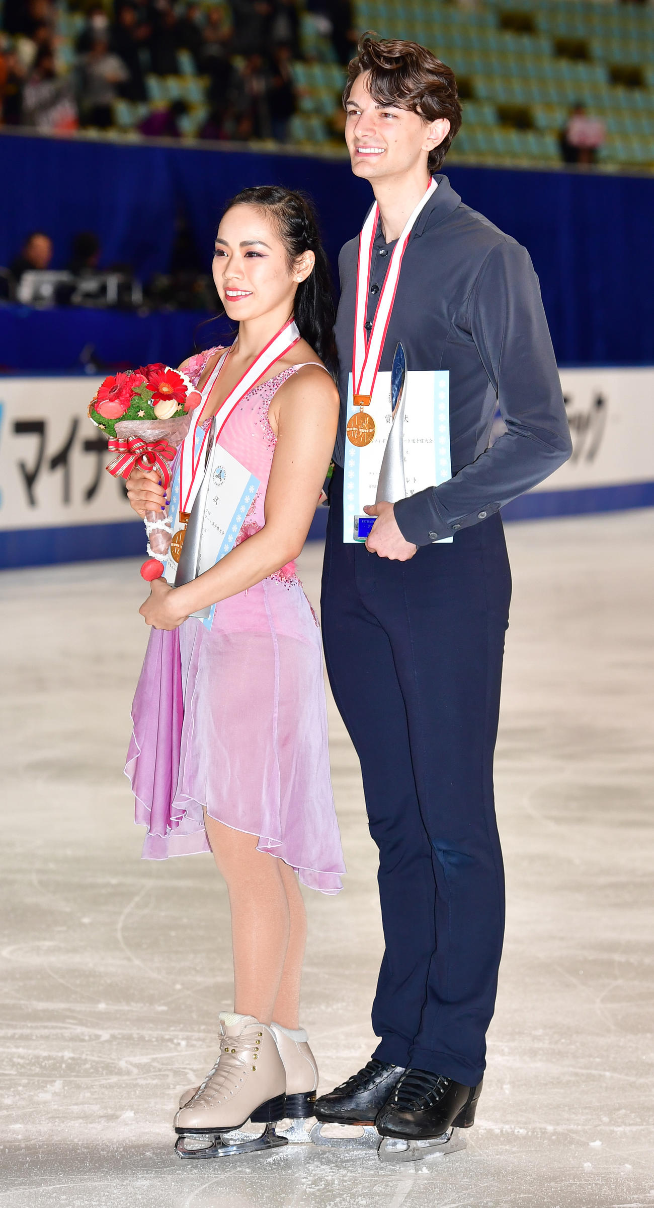 アイスダンス　全日本優勝の小松原美里、ティム・コレト組（2018年12月23日撮影）