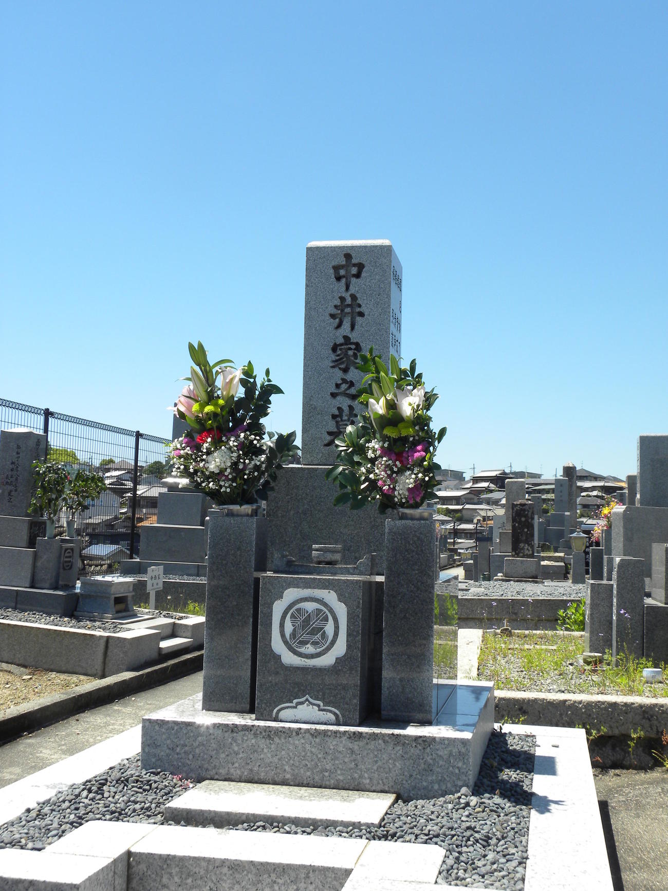 中井太喜さんは故郷である枚方市内の墓で眠っている