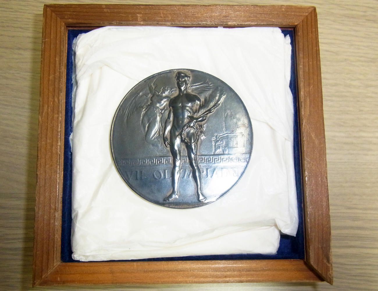 日本初の五輪メダルとなったテニスの熊谷一弥が1920年アントワープ大会で獲得した銀メダル