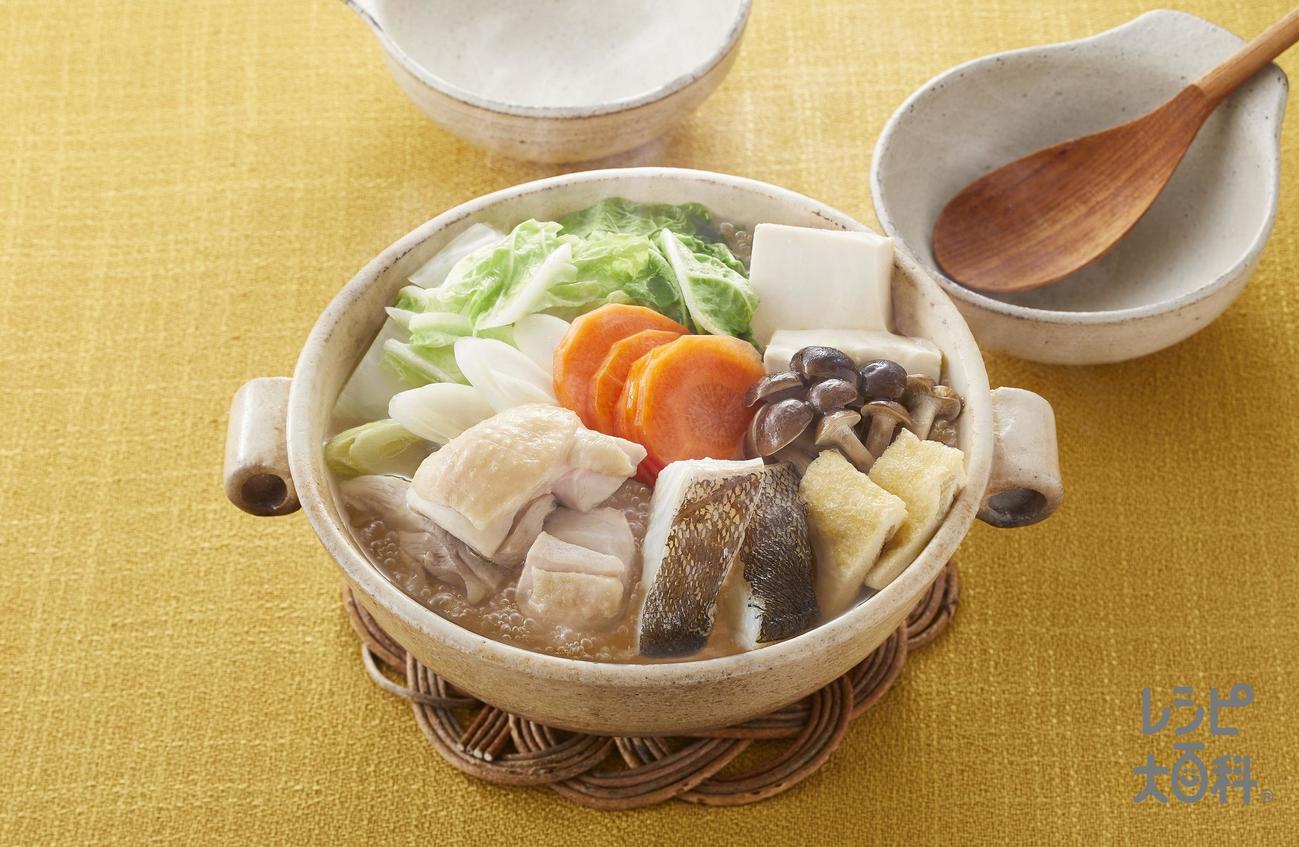 鯛と帆立の極みだし鍋