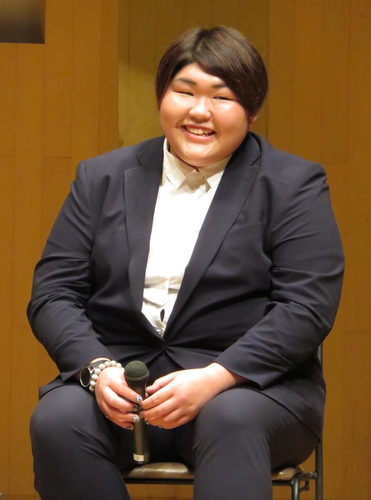 朝比奈沙羅（2018年12月4日撮影）