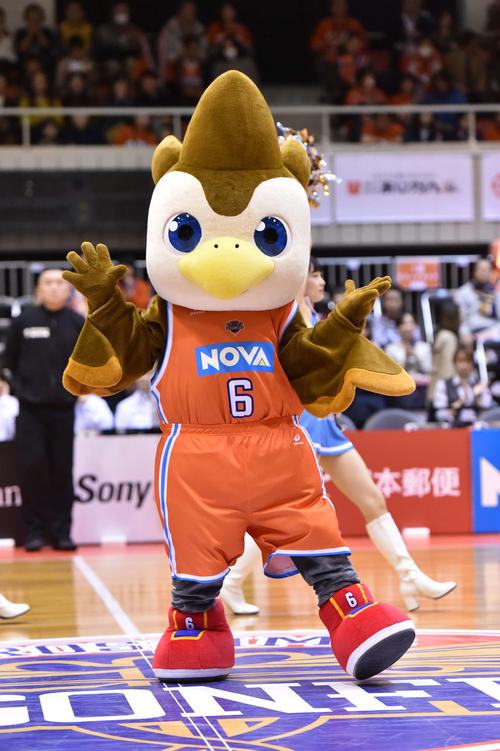 第3回Bリーグマスコット総選挙15位のモヒカンアビィ（広島）(C)B.LEAGUE