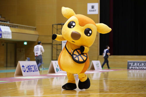 第3回Bリーグマスコット総選挙でB2勢最高の9位だったシカッチェ（奈良）(C)B.LEAGUE