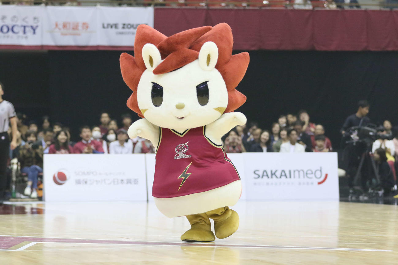 第3回Bリーグマスコット総選挙3位だったロウル（川崎）(C)B.LEAGUE