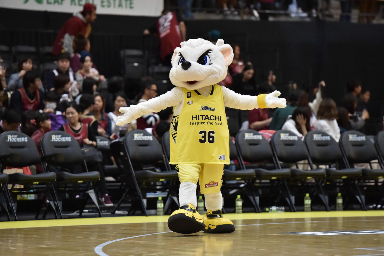 第3回Bリーグマスコット総選挙4位だったサンディー（SR渋谷）(C)B.LEAGUE
