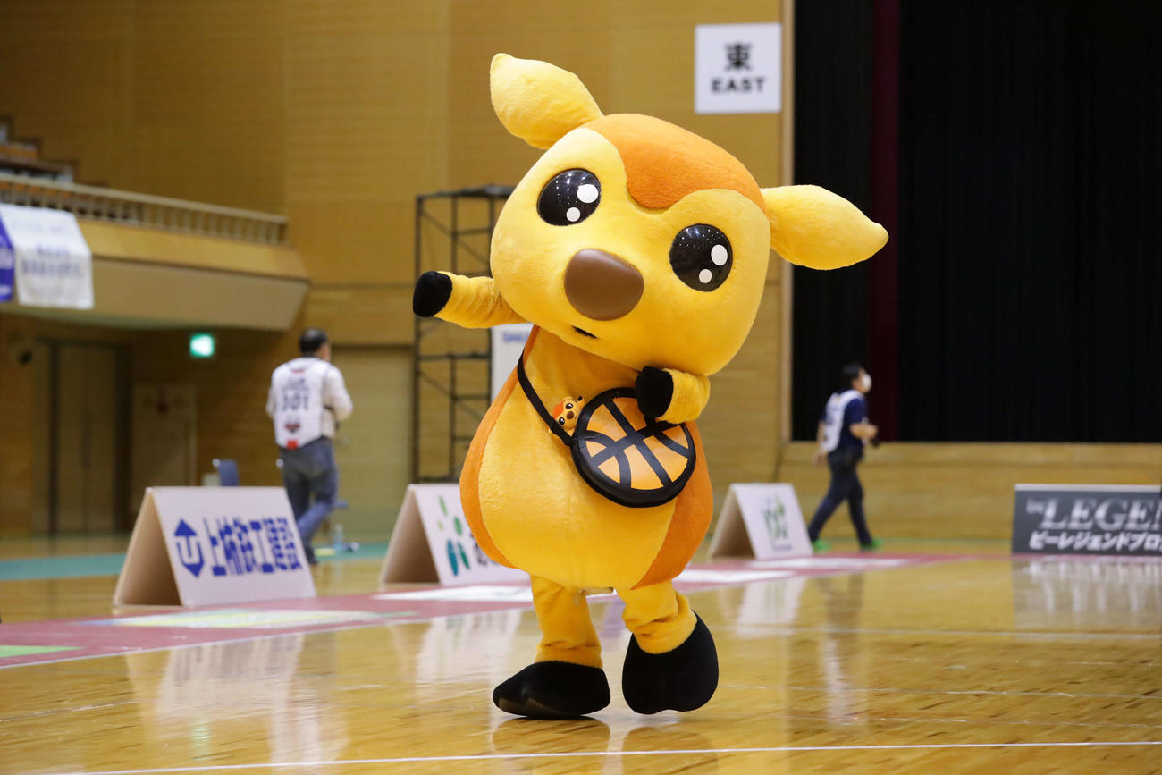 第3回Bリーグマスコット総選挙でB2勢最高の9位だったシカッチェ（奈良）(C)B.LEAGUE