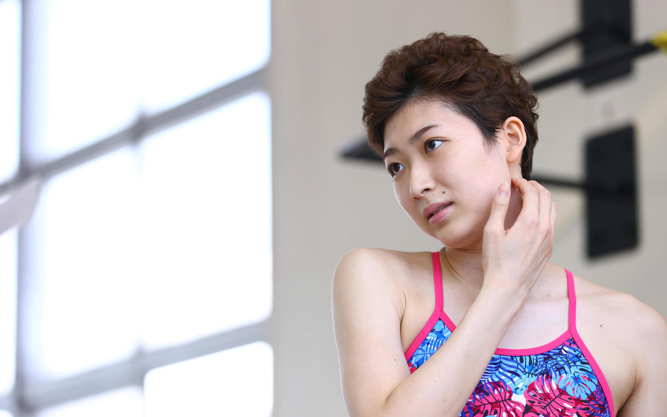 都内で練習を公開した池江璃花子（代表撮影）