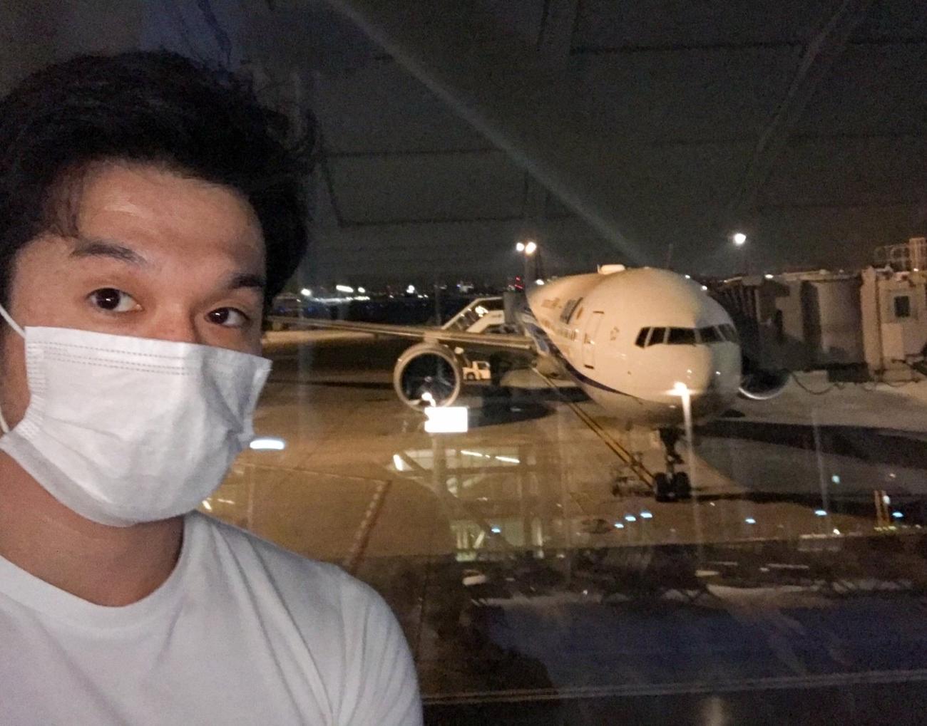 モルドバから羽田空港に帰国した石川裕紀氏