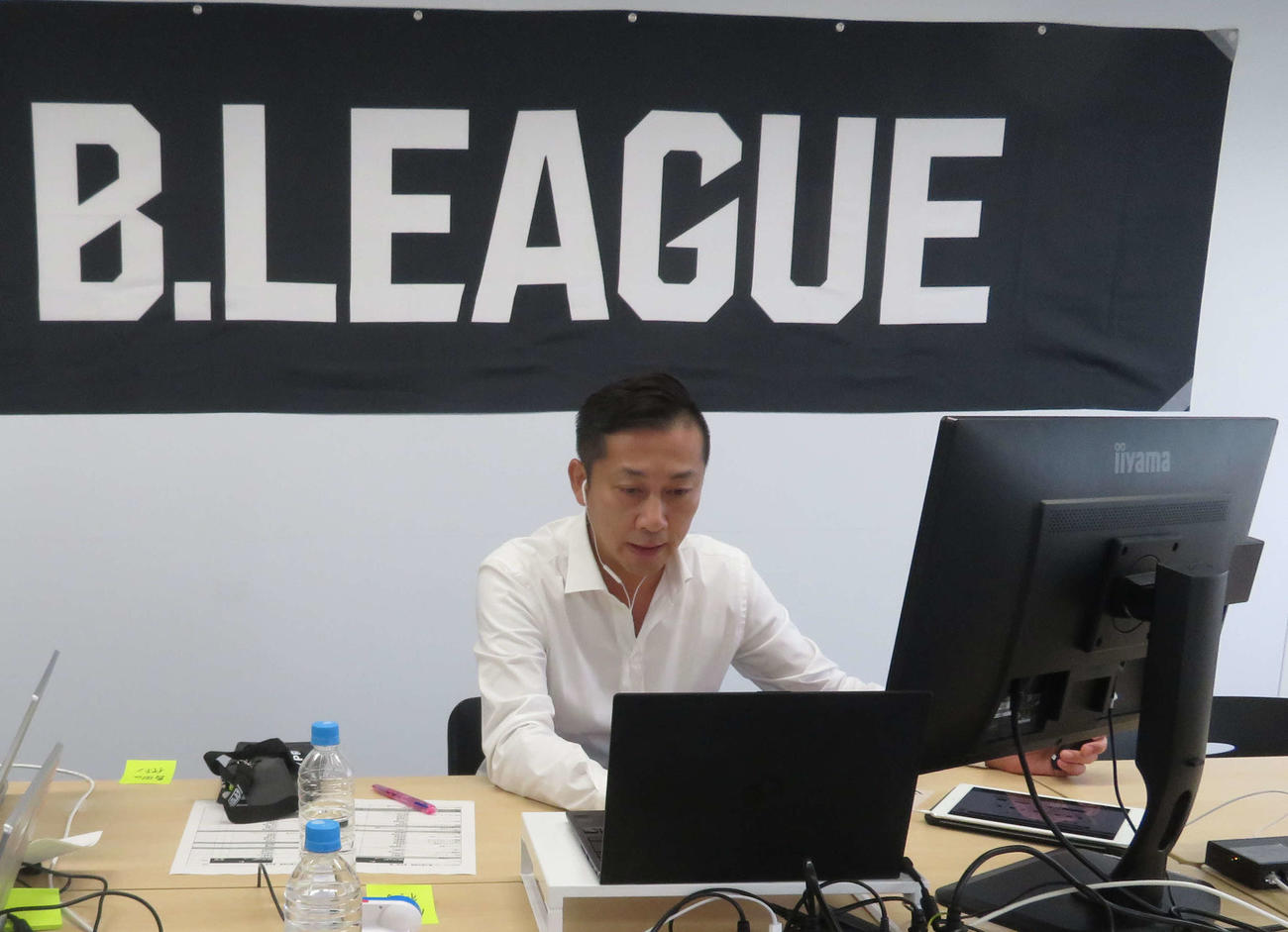 オンラインで新人研修を行ったBリーグ島田慎二チェアマン