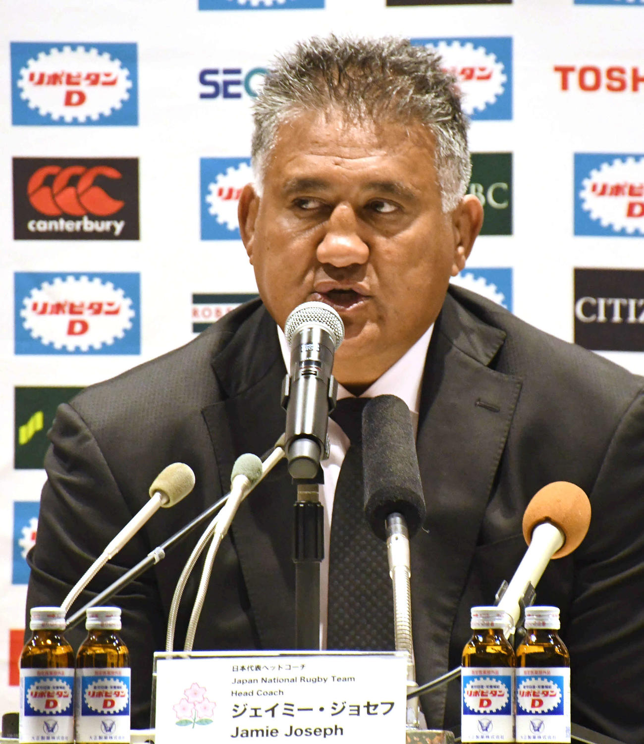ラグビー日本代表ジョセフ・ヘッドコーチ（2020年1月29日撮影）