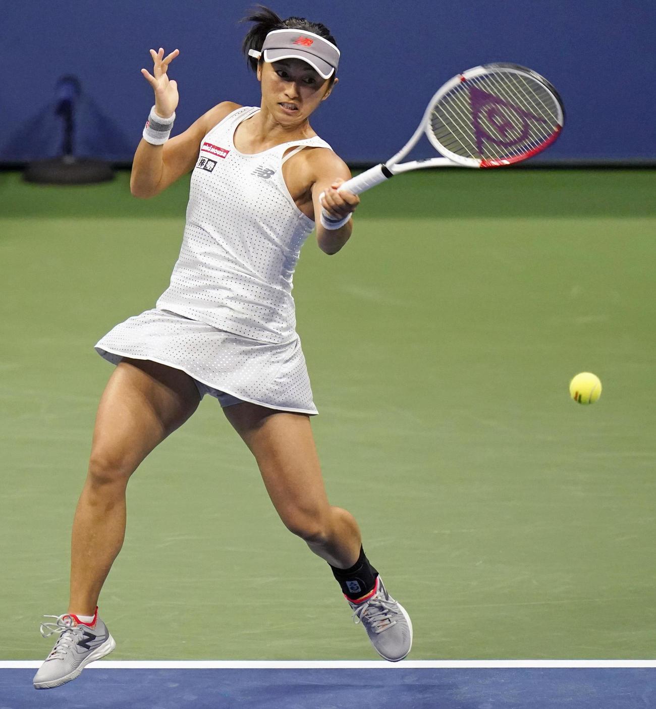女子シングルス1回戦　大坂なおみと対戦する土居美咲＝ニューヨーク（AP＝共同）