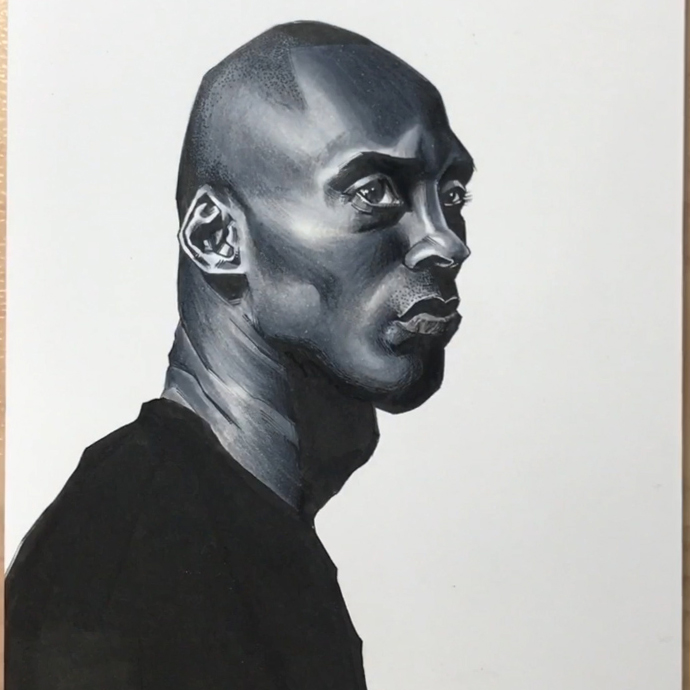 イラストレーター田村大氏が描いた元NBAのコービー・ブライアント