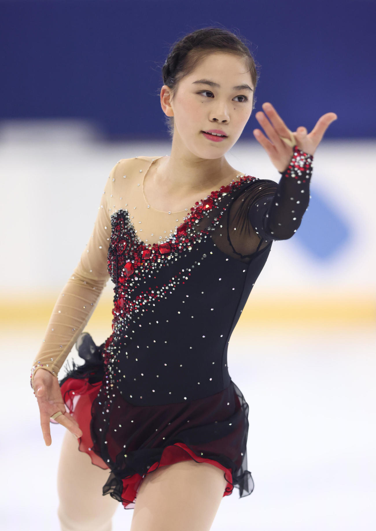 フィギュアスケート　「ドリーム・オン・アイス」　フリーを披露する吉田陽菜（代表撮影）