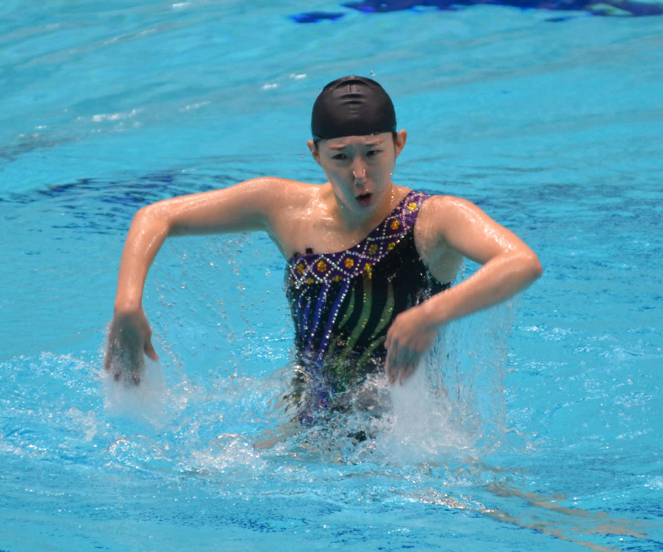 ソロシニア女子の部を制した小俣夏乃（撮影・吉池彰）