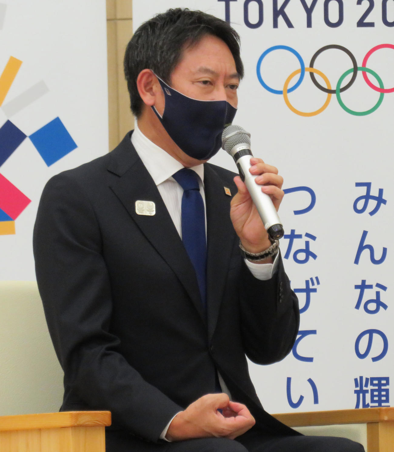 スポーツ庁の鈴木大地長官（撮影・佐藤勝亮）