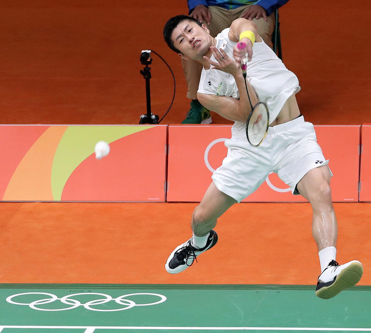16年リオデジャネイロ五輪シングルス1次リーグで初戦白星を飾った佐々木