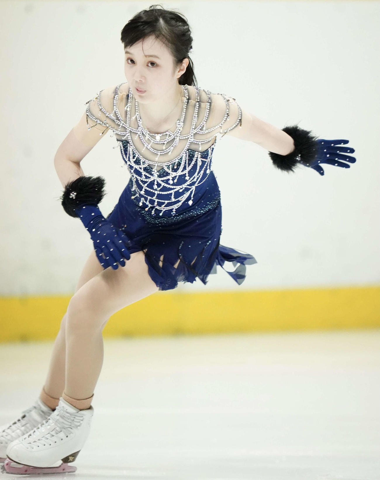 フィギュアスケート近畿選手権　ジュニア女子ショートプログラム　演技する本田紗来（代表撮影）