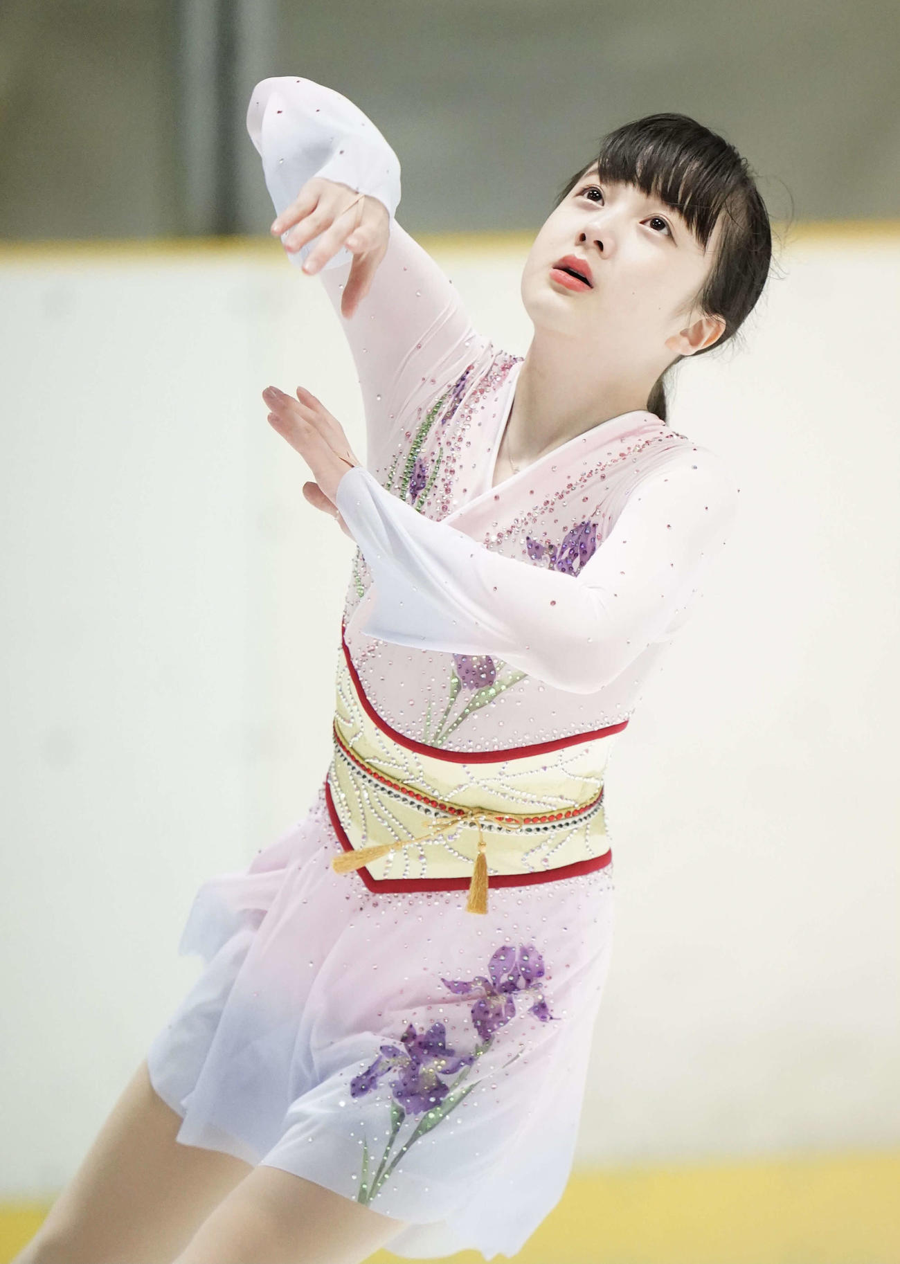 フィギュアスケート近畿選手権　ジュニア女子フリープログラム　演技する本田紗来（代表撮影）