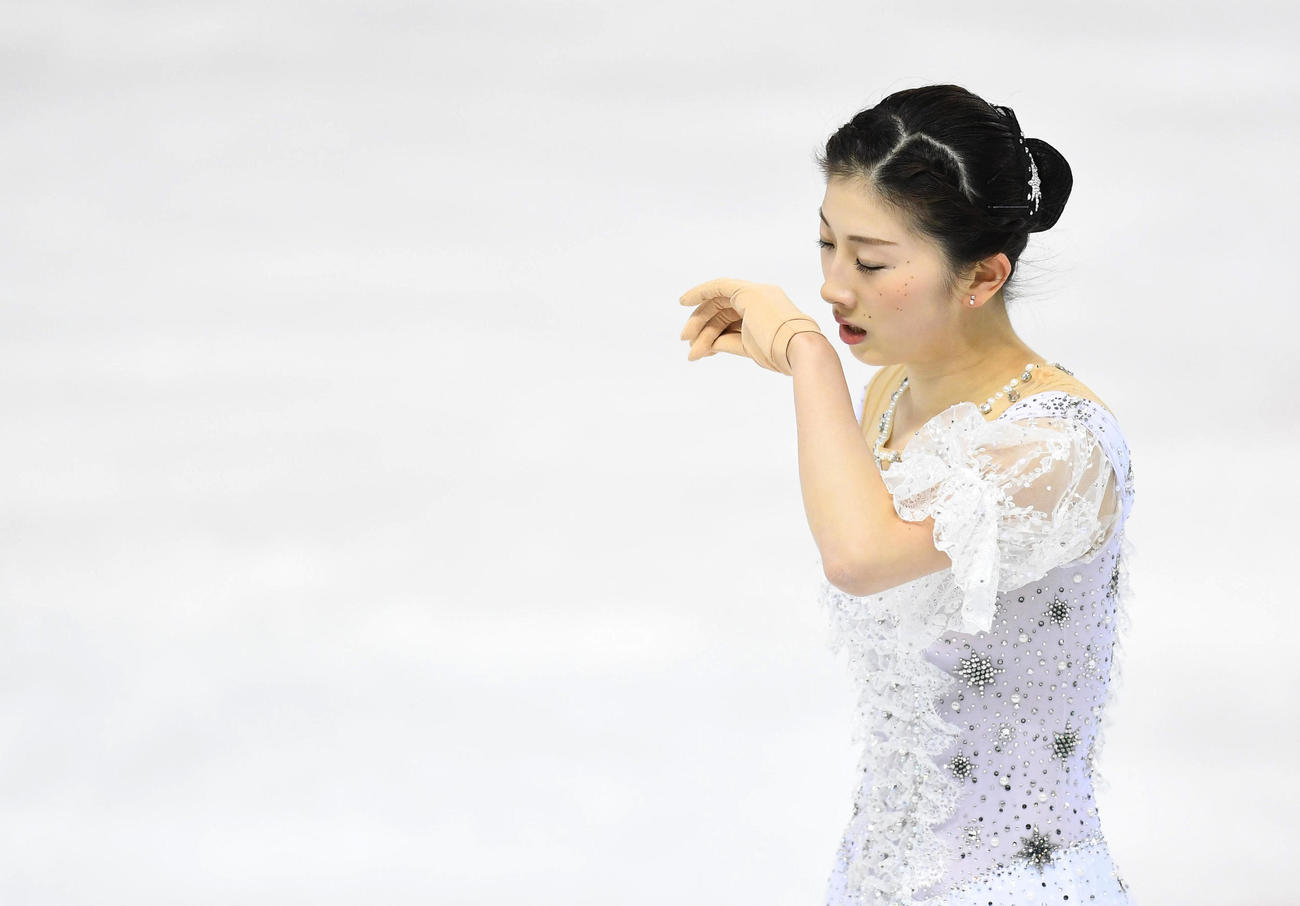 フィギュア東京選手権　女子SPで演技する永井優香（代表撮影）