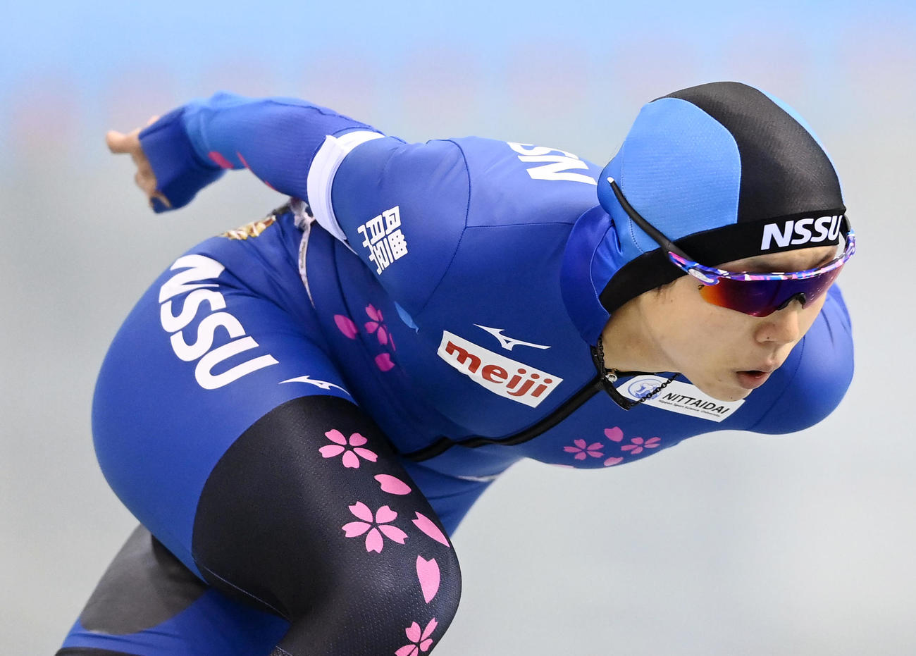 全日本スピードスケート距離別選手権　第2日　女子1000メートルで優勝した高木美帆（代表撮影）