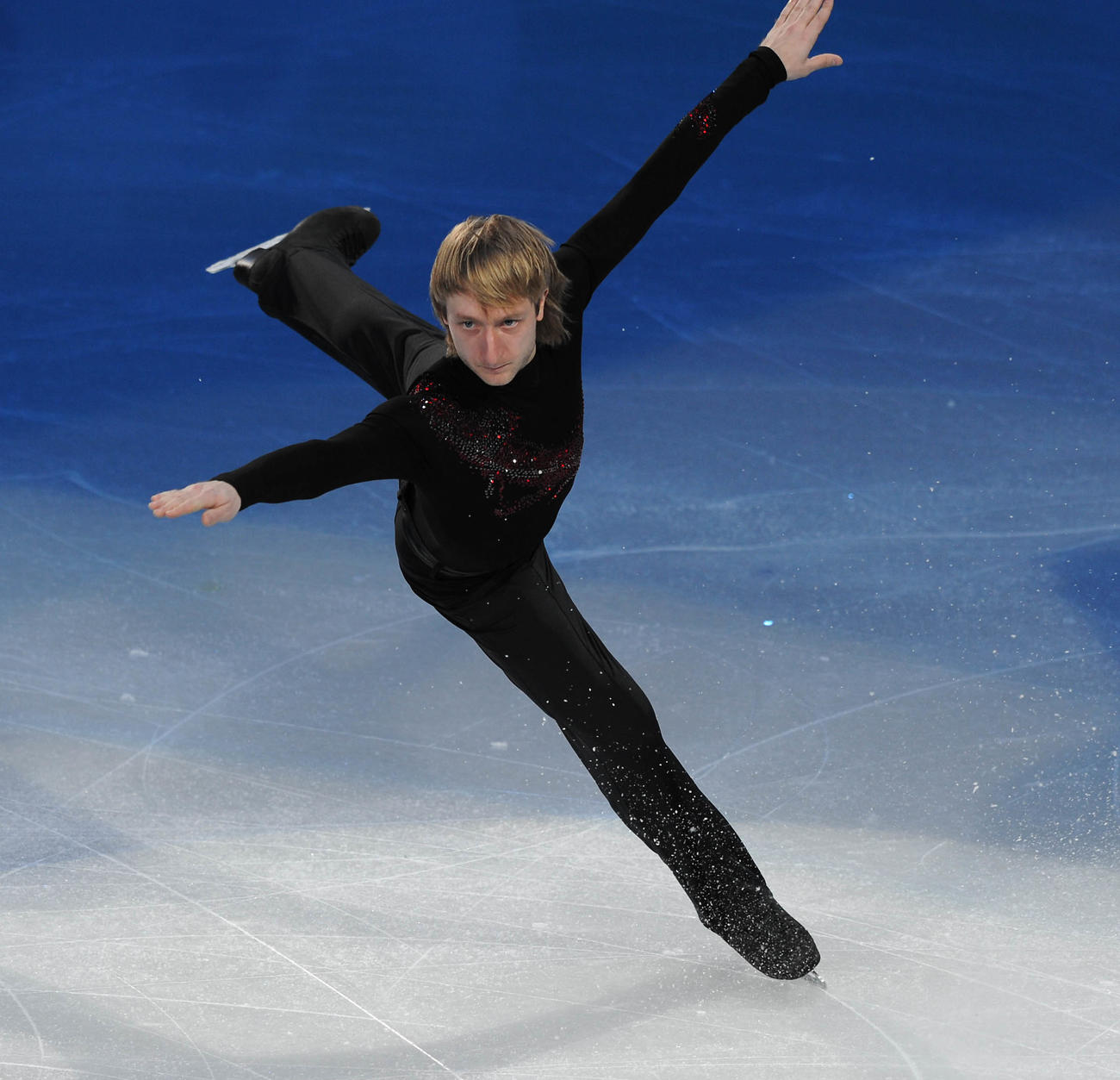 バンクーバー五輪で演技するプルシェンコ
