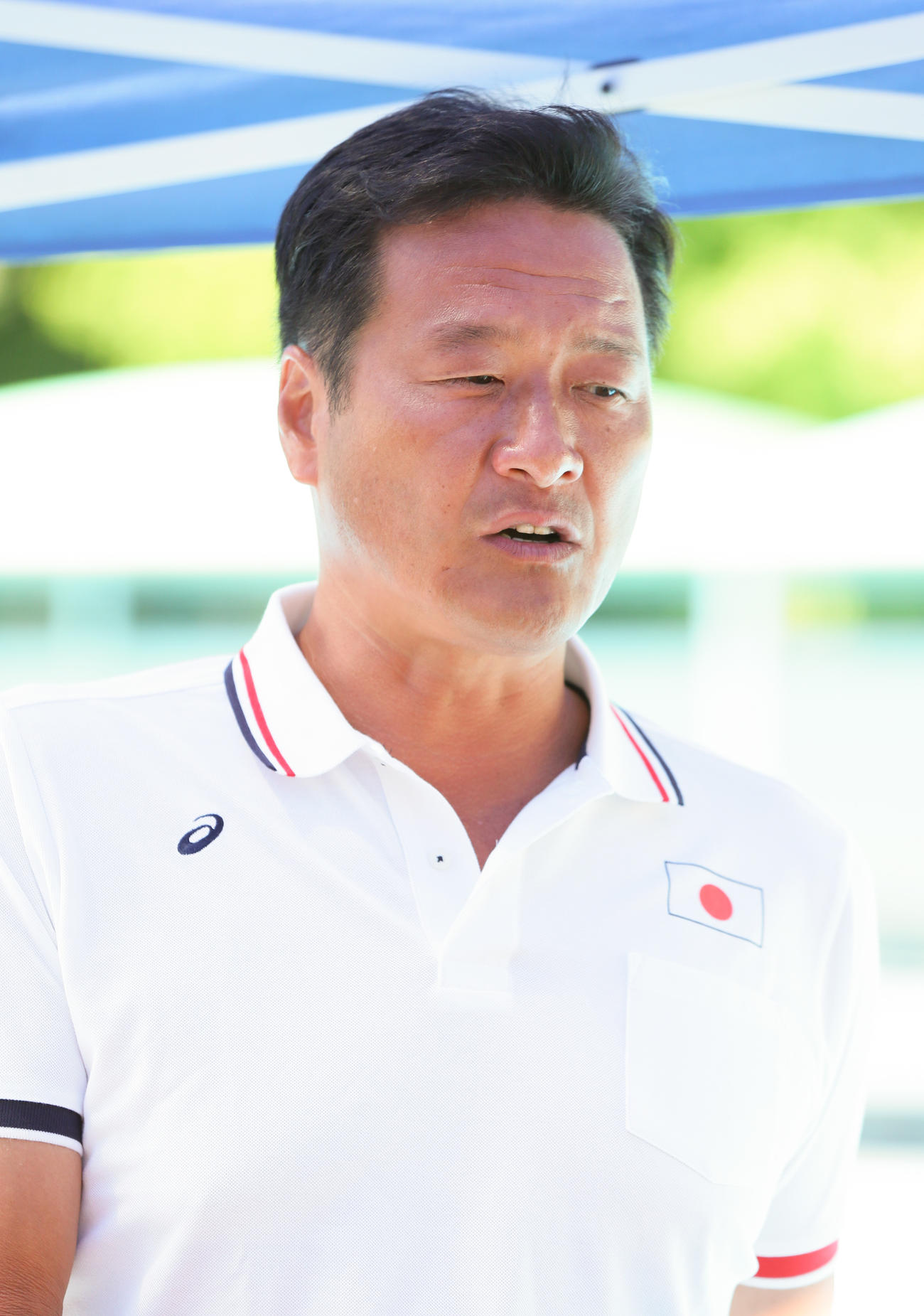 水球男子日本代表の大本洋嗣監督（2016年5月7日撮影）