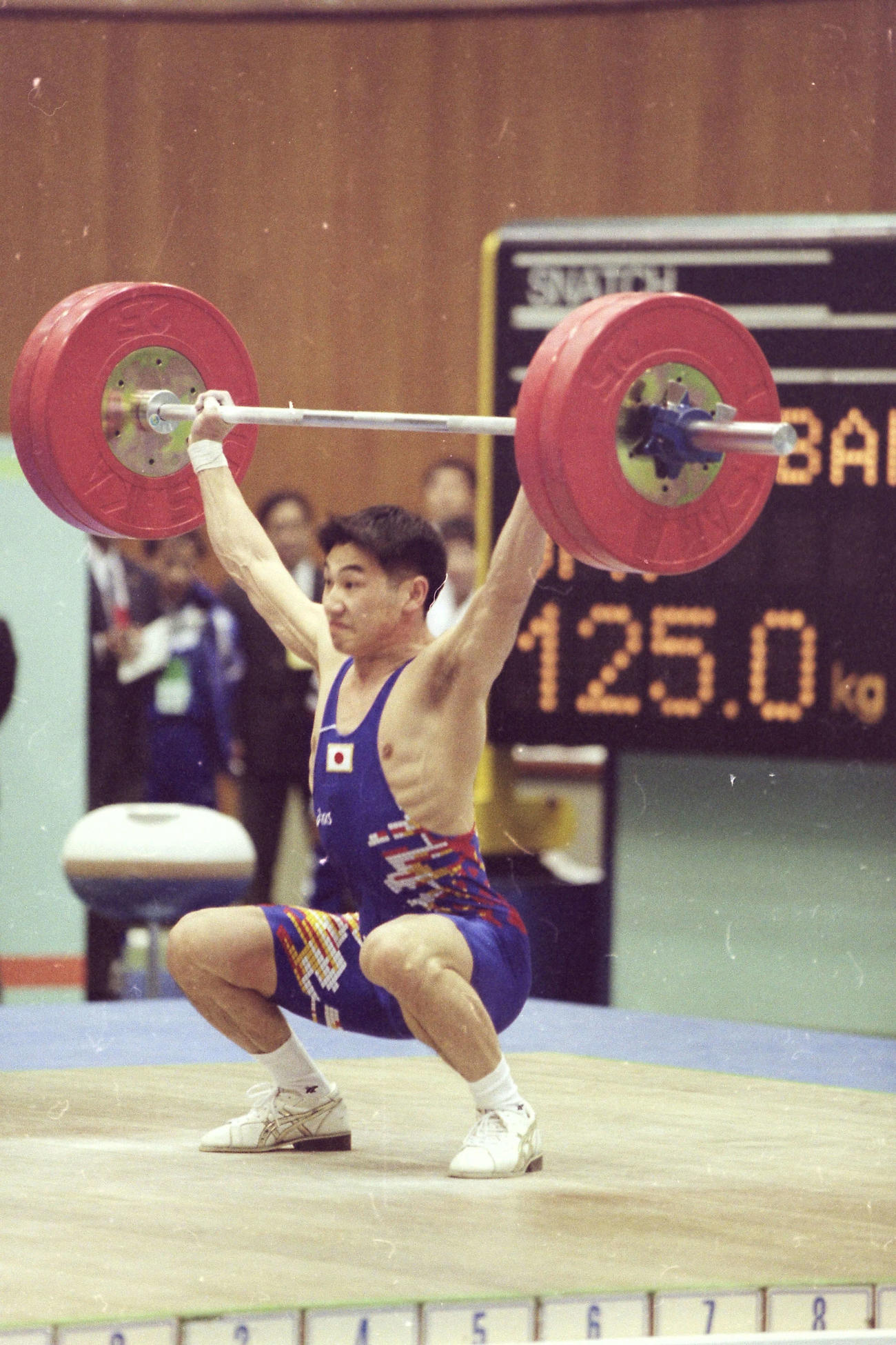 96年4月の重量挙げアジア選手権男子64キロ級で6位だった橘典人