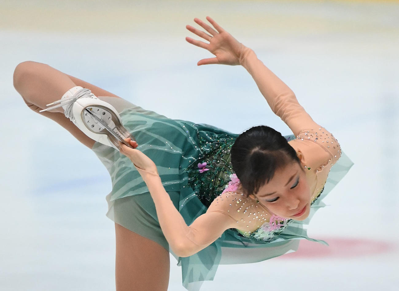 女子フリーで2位となった三原舞依（代表撮影）