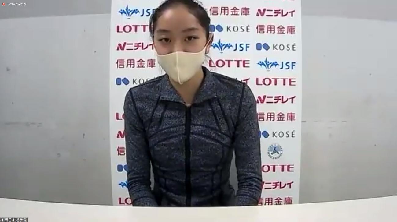 西日本選手権のジュニア女子で3位に入った江川マリア