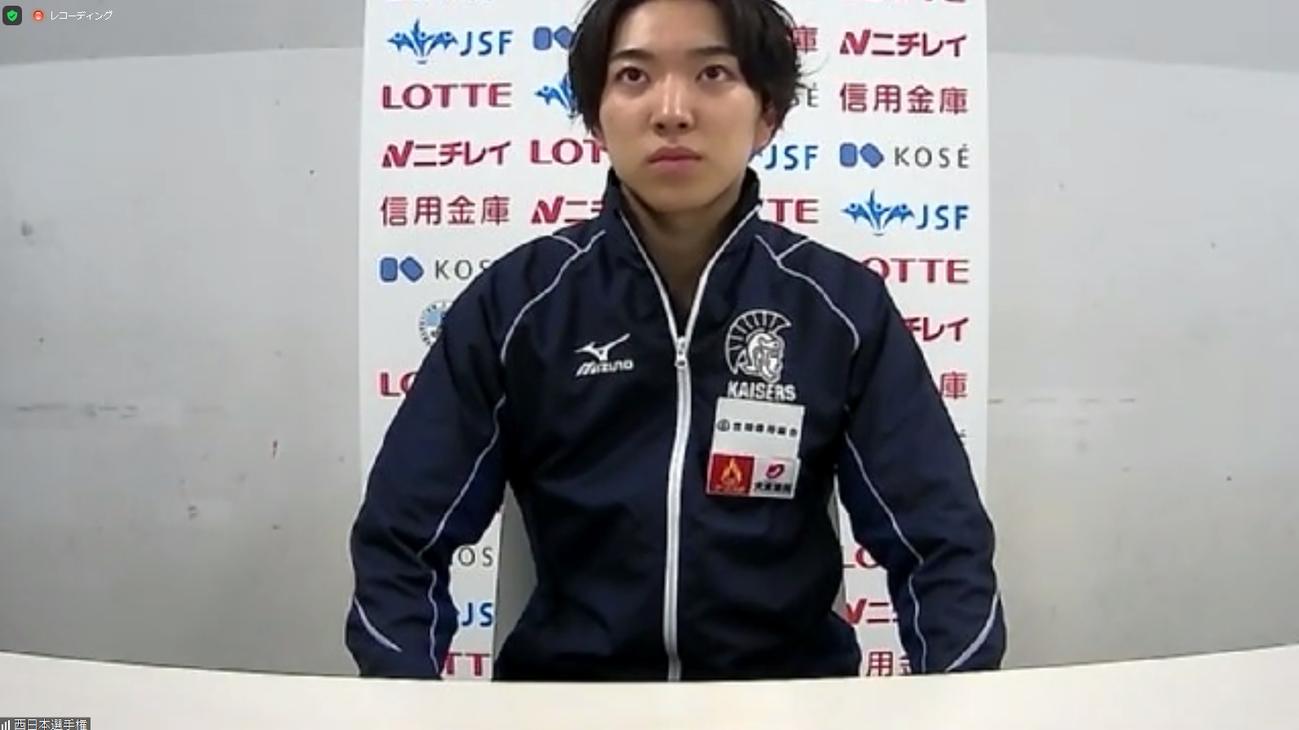 西日本選手権のジュニア男子で2位に入った木科雄登