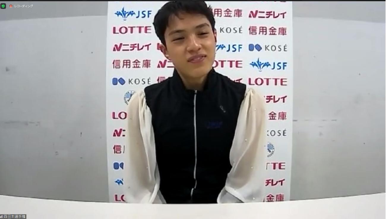 西日本選手権のジュニア男子で3位に入った片伊勢武