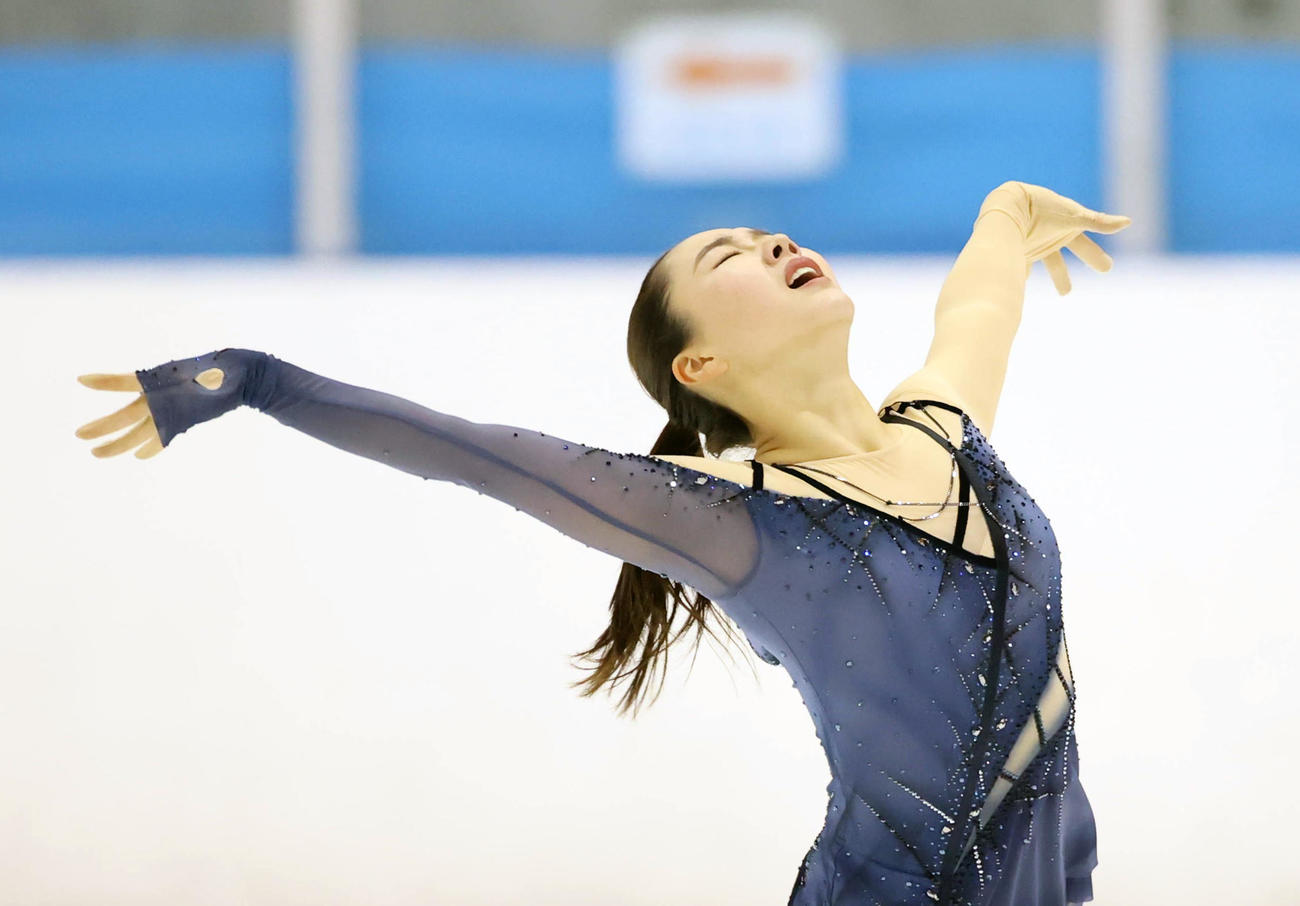 フィギュア東日本選手権　第1日　女子ショートプログラム（SP）で1位になった樋口新葉（代表撮影）