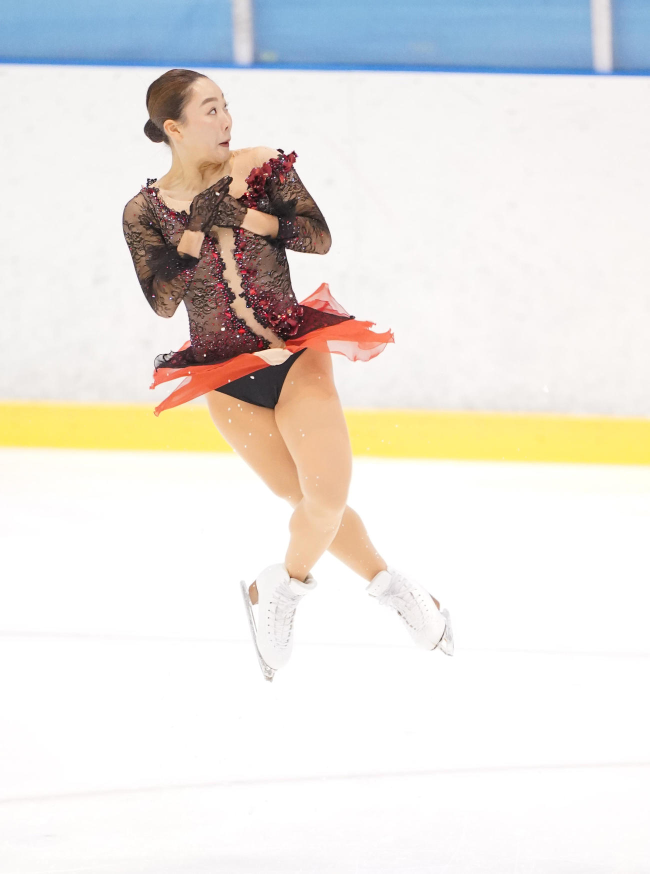 フィギュアスケート東日本選手権・女子フリーで演技をする樋口新葉（撮影・菅敏）