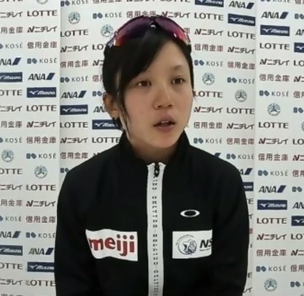 オンライン取材に応じる高木美帆