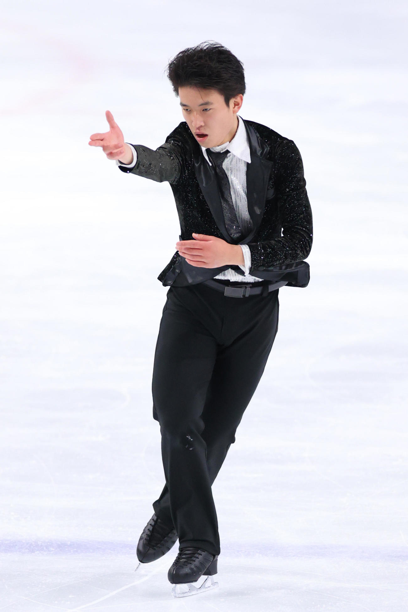フリーで演技する優勝した本田ルーカス剛史（代表撮影）