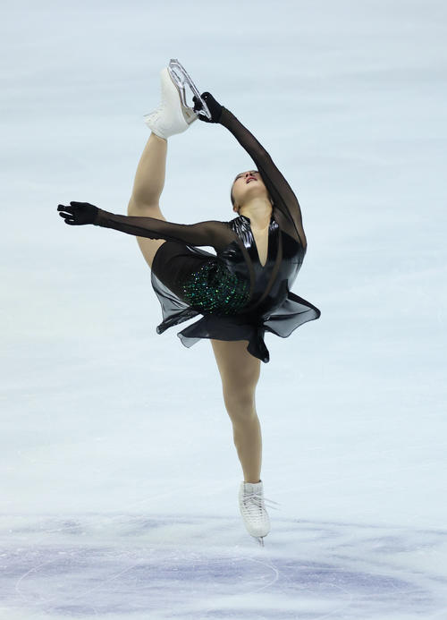 女子フリー　演技をする坂本花織（代表撮影）