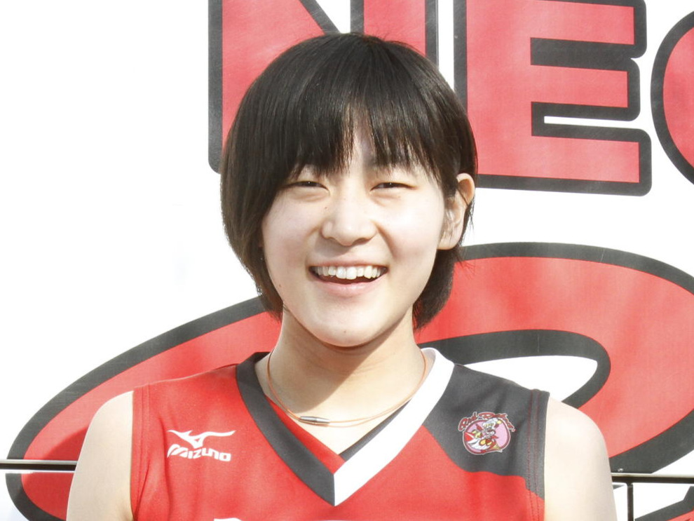 笑顔のNEC広瀬（2016年3月撮影）