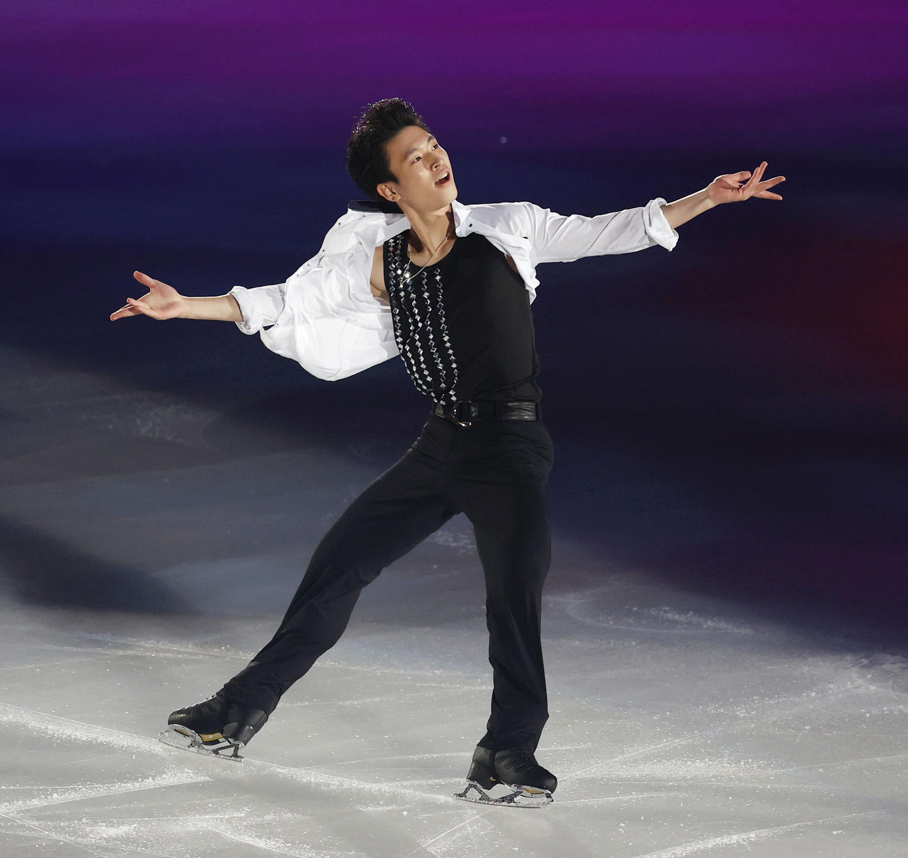 エキシビションで演技する本田ルーカス剛史（代表撮影）