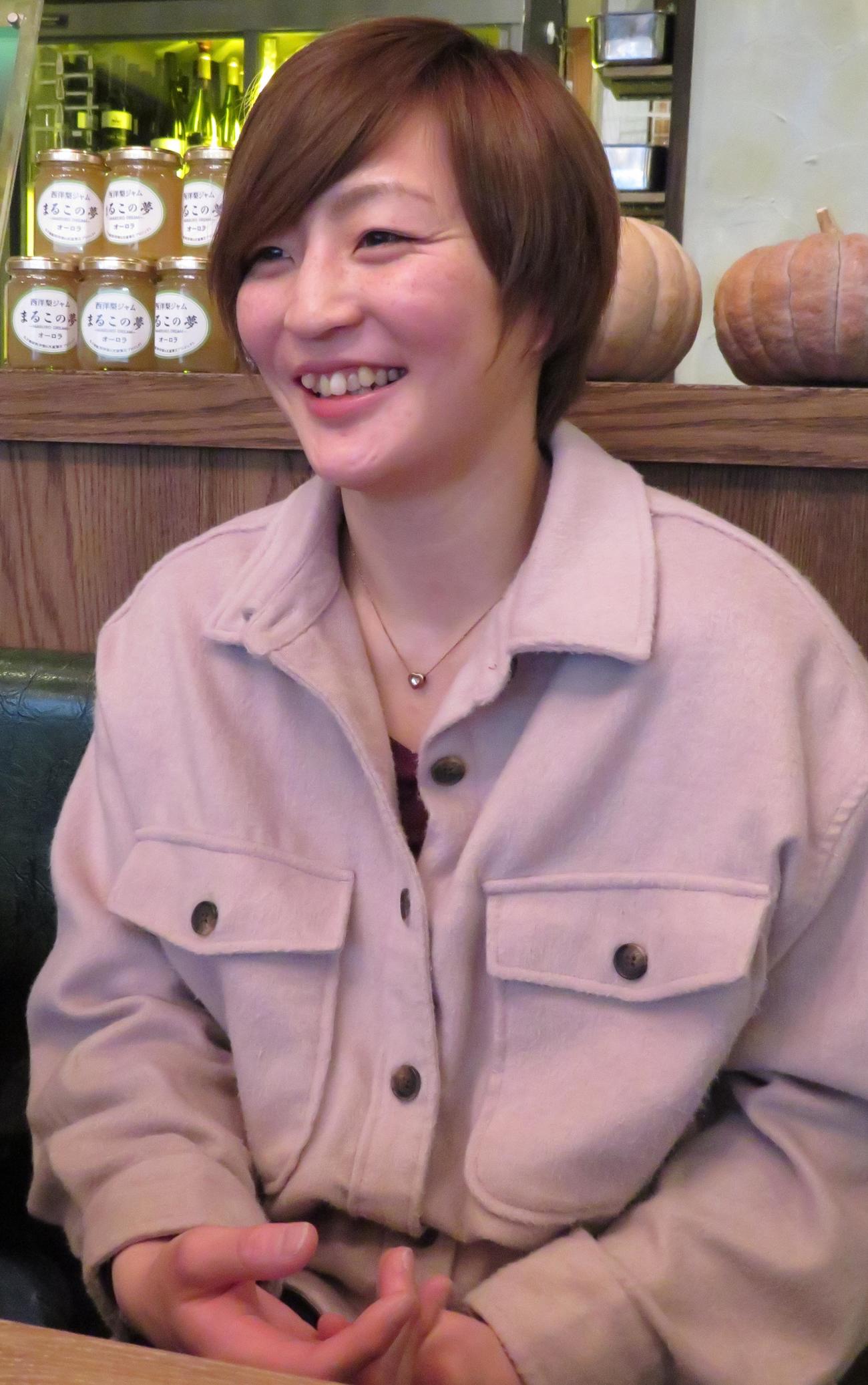 角田夏実（2020年2月26日撮影）