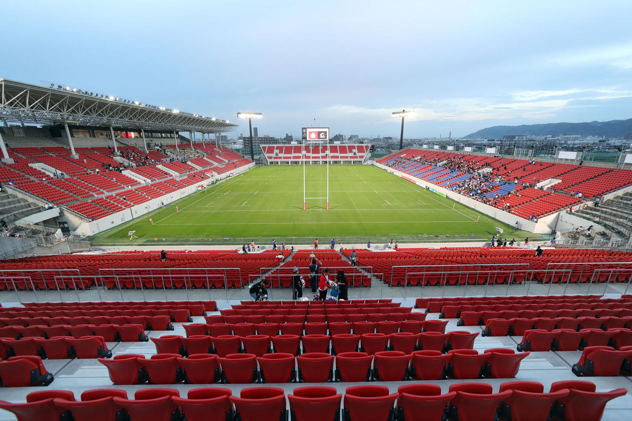 花園ラグビー場　全景（2018年10月26日撮影）