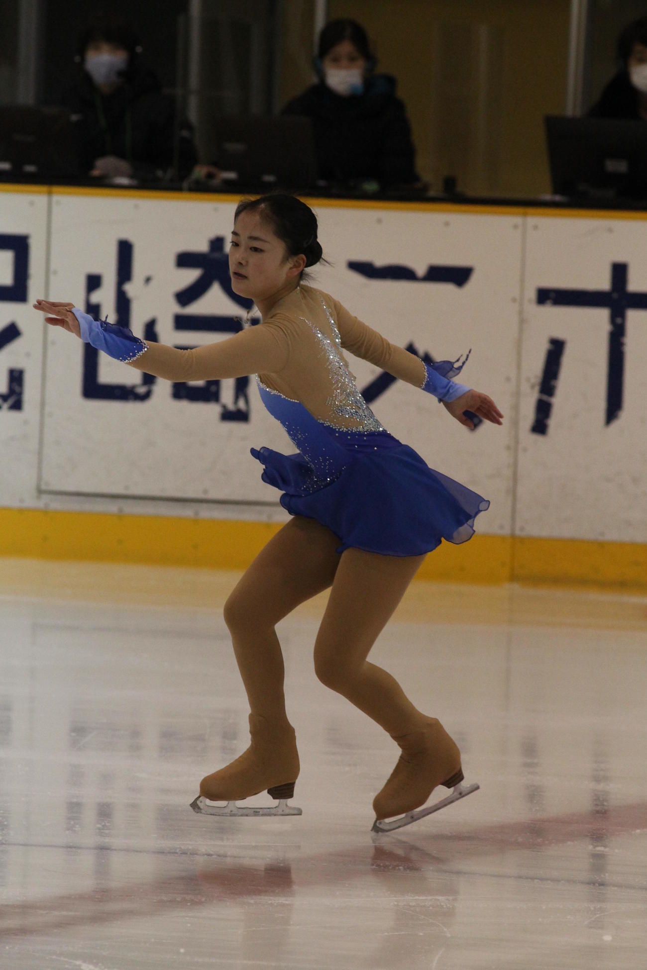 国体予選会の少年女子で演技する渡辺倫果（撮影・松本航）