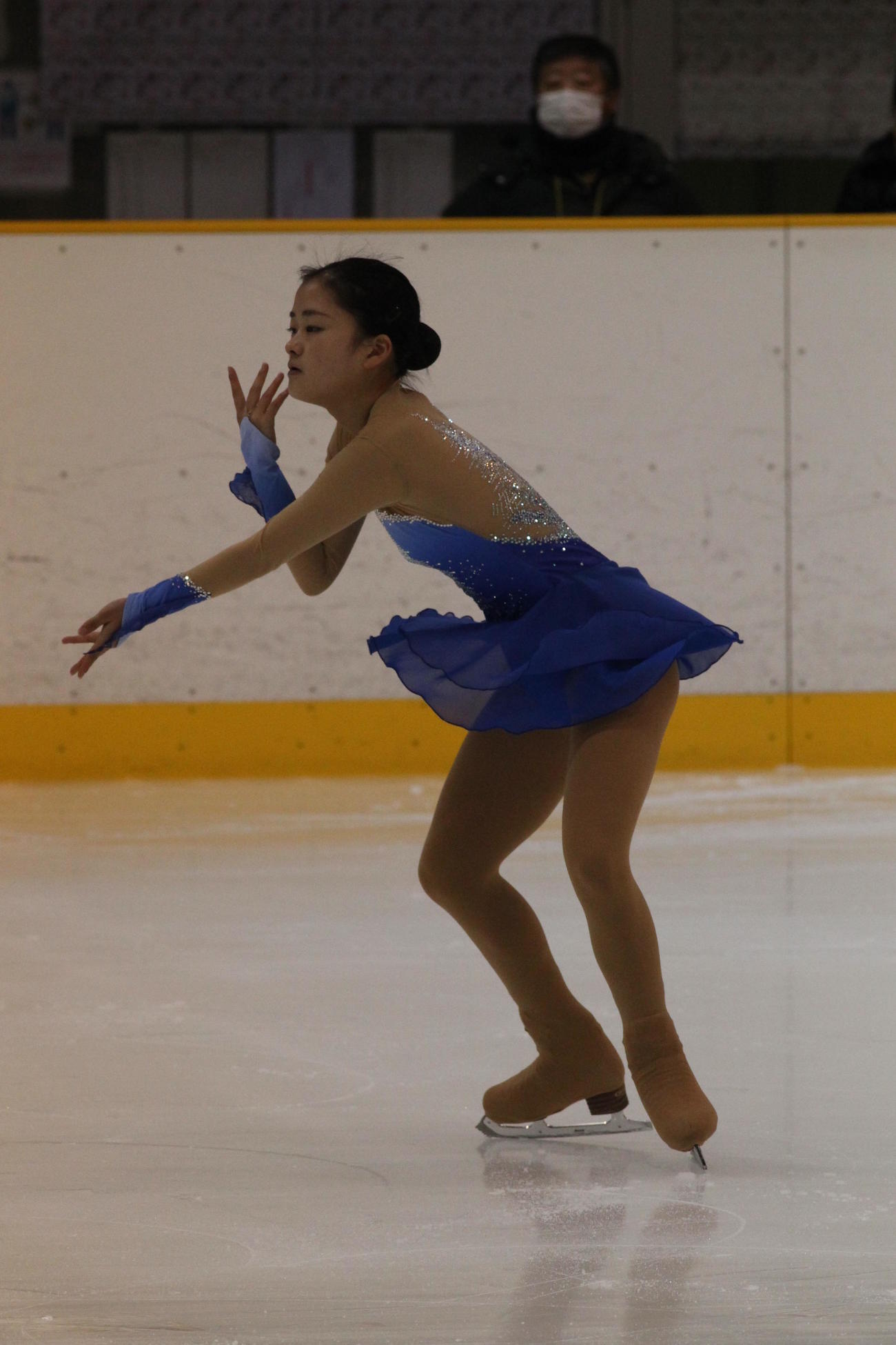 国体予選会の少年女子で演技する渡辺倫果（撮影・松本航）