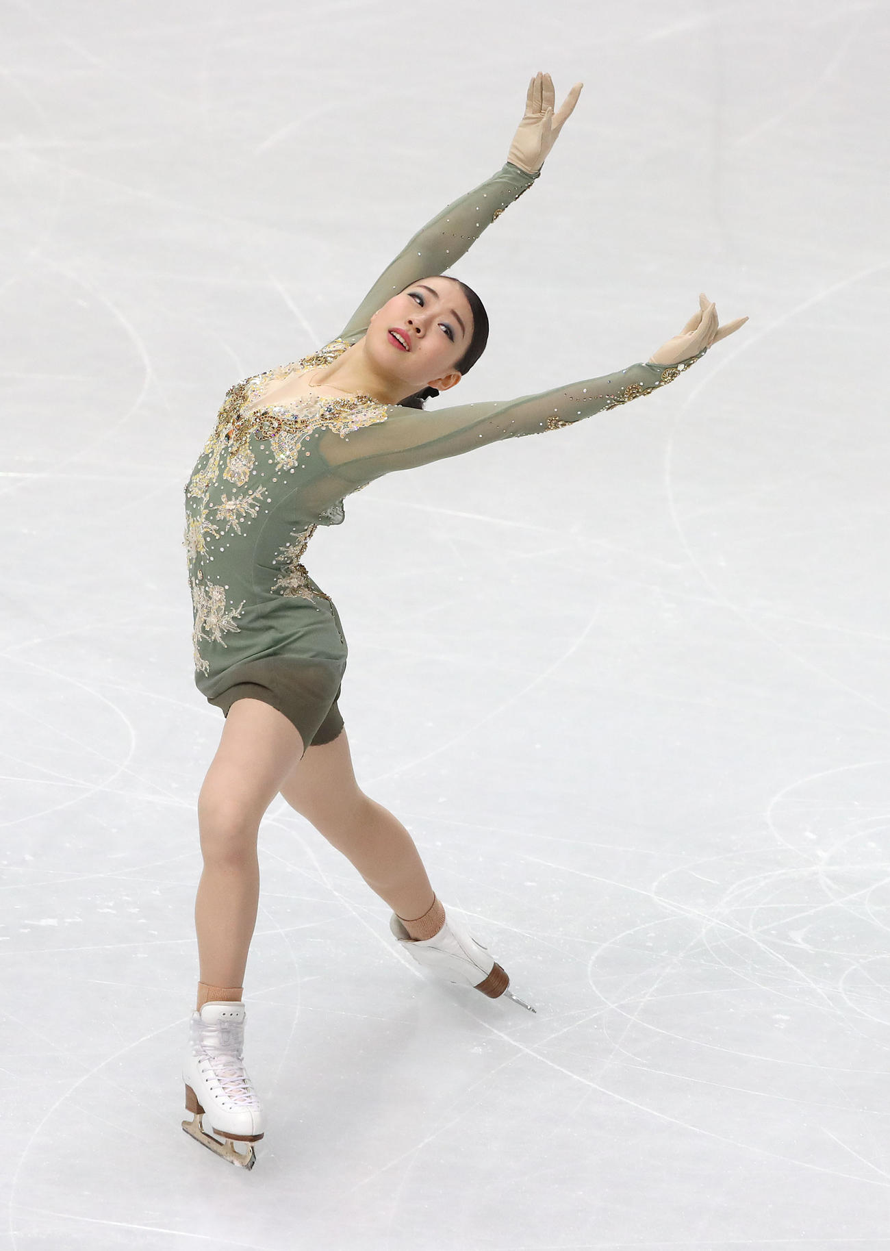 前回のフィギュアスケート・グランプリ（GP）ファイナル　女子フリーの演技をする紀平（2019年12月7日撮影・PNP）