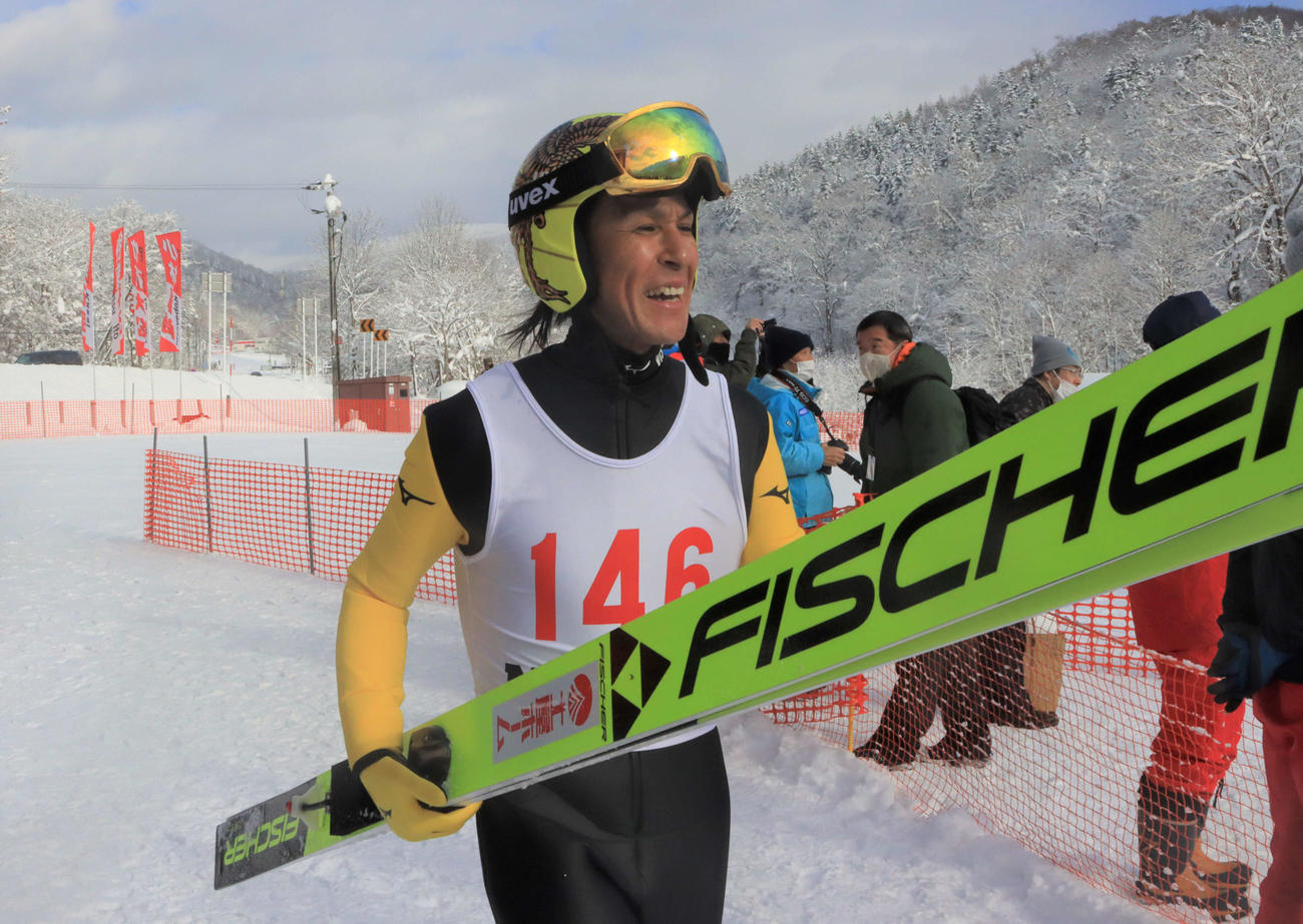 名寄ピヤシリ大会で7位だったジャンプ男子の葛西（撮影・保坂果那）